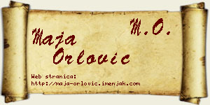 Maja Orlović vizit kartica